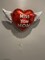 Miss You Mom Heavenly Balloons heart shaped with angel wings (Red)